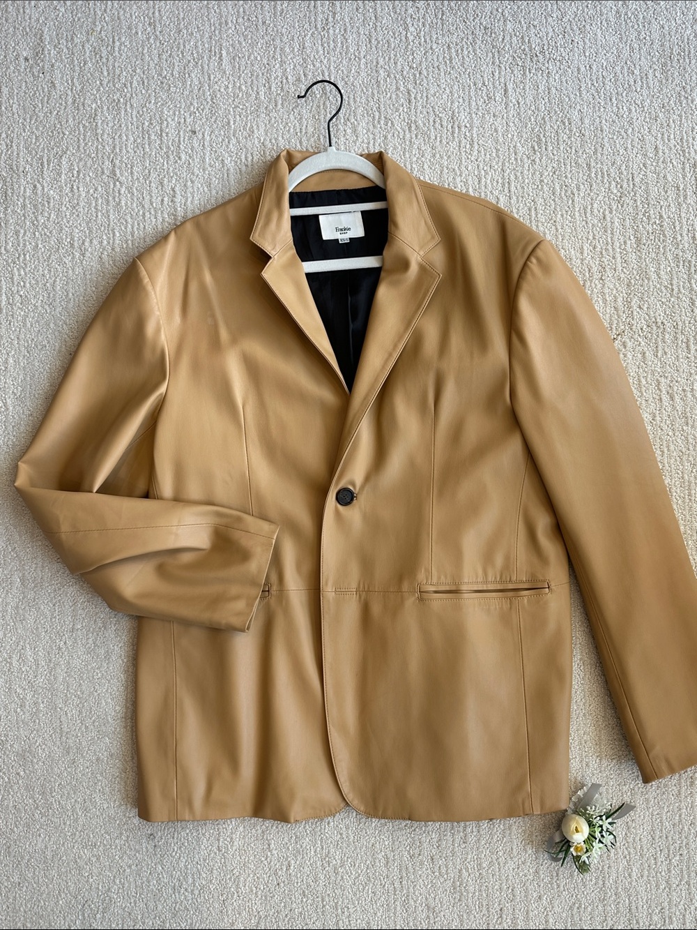 Frankie shop vegan Leather Blazer